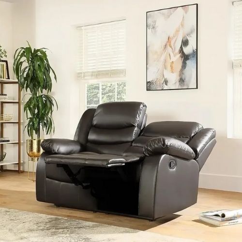MILANO RECLINER LEATHER 3+2+1 SOFA SET (Air Leather UKFR)