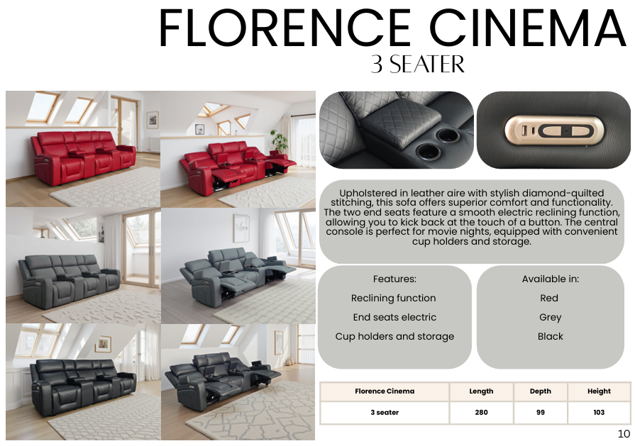 FLORENCE CINEMA ELECTRIC RECLINER