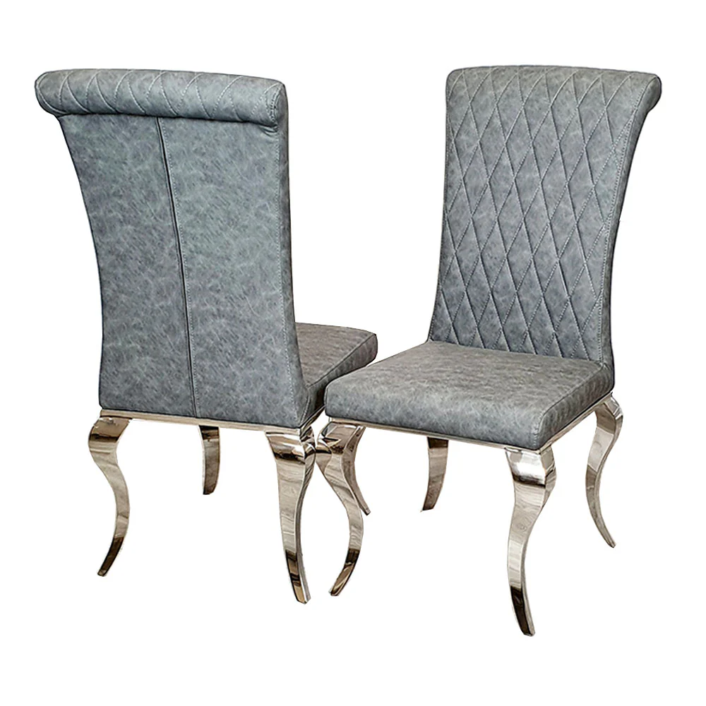 Darwen Dining Chair  with  Line & Cross Stitch