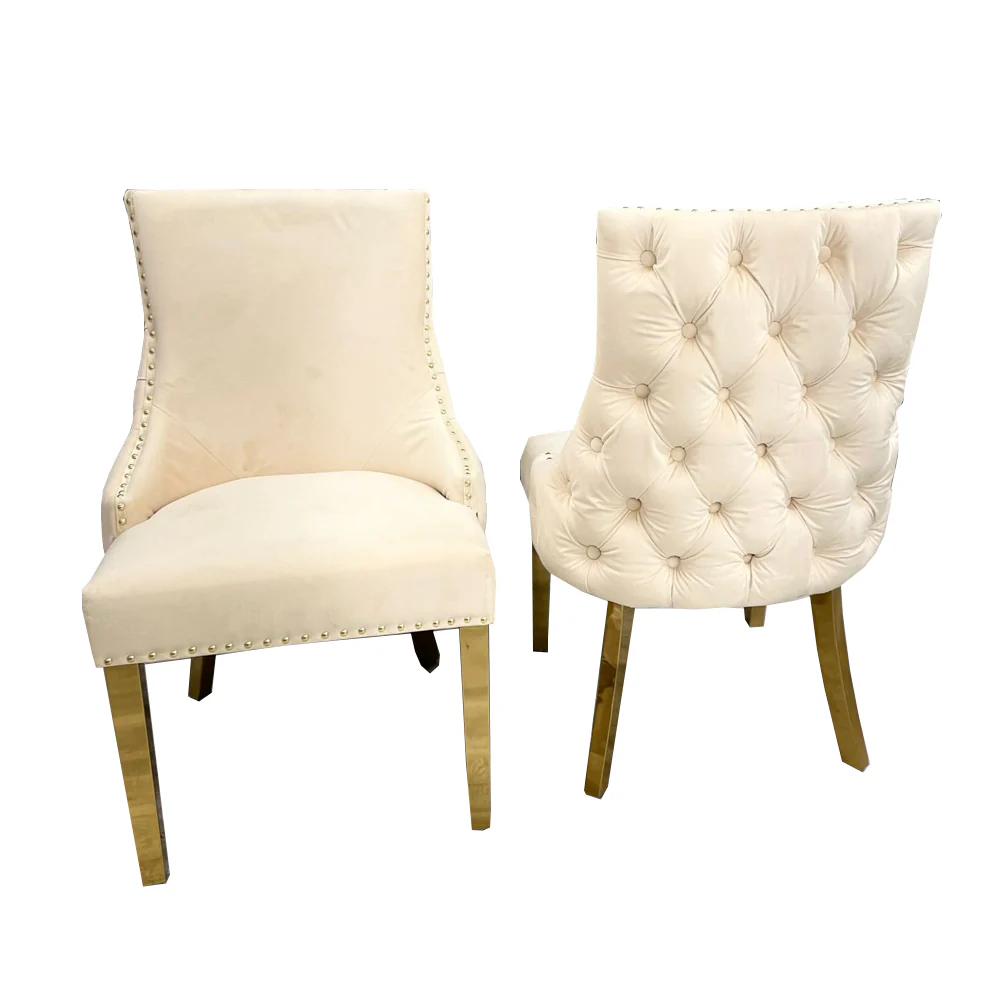 Darwen Dining Chair Gold Legs