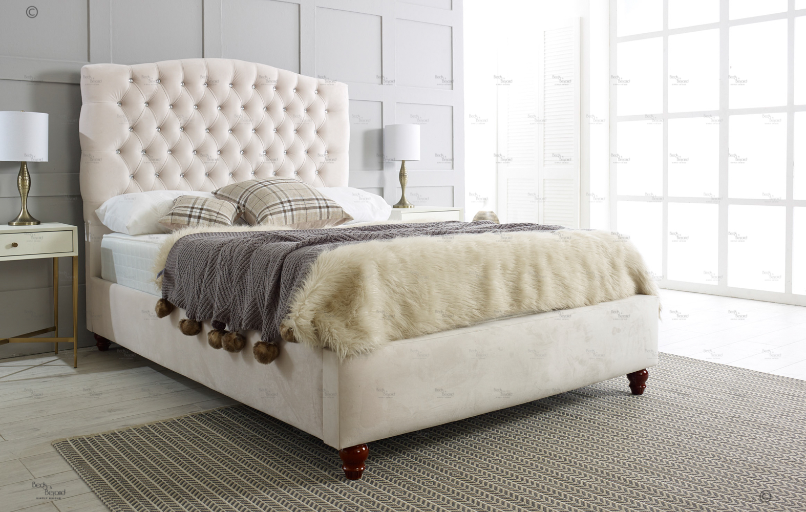 Flora Chesterfield Bed