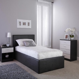 Allure Chesterfield Bed (Upholstered in Grey AC Linen)
