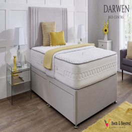 Allure Chesterfield Bed (Upholstered in Grey AC Linen)