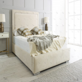 Allure Chesterfield Bed (Upholstered in Grey AC Linen)