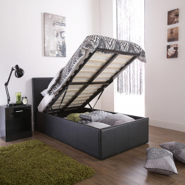 Allure Chesterfield Bed (Upholstered in Grey AC Linen)