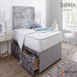 Allure Chesterfield Bed (Upholstered in Grey AC Linen)