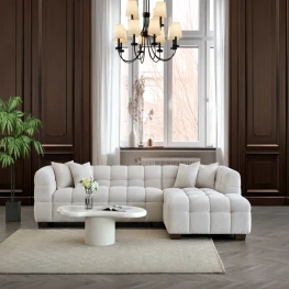 Allure Chesterfield Bed (Upholstered in Grey AC Linen)