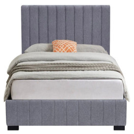 Allure Chesterfield Bed (Upholstered in Grey AC Linen)
