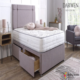 Allure Chesterfield Bed (Upholstered in Grey AC Linen)