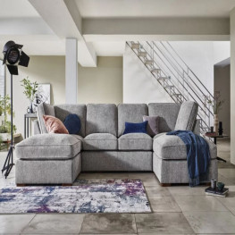 Allure Chesterfield Bed (Upholstered in Grey AC Linen)