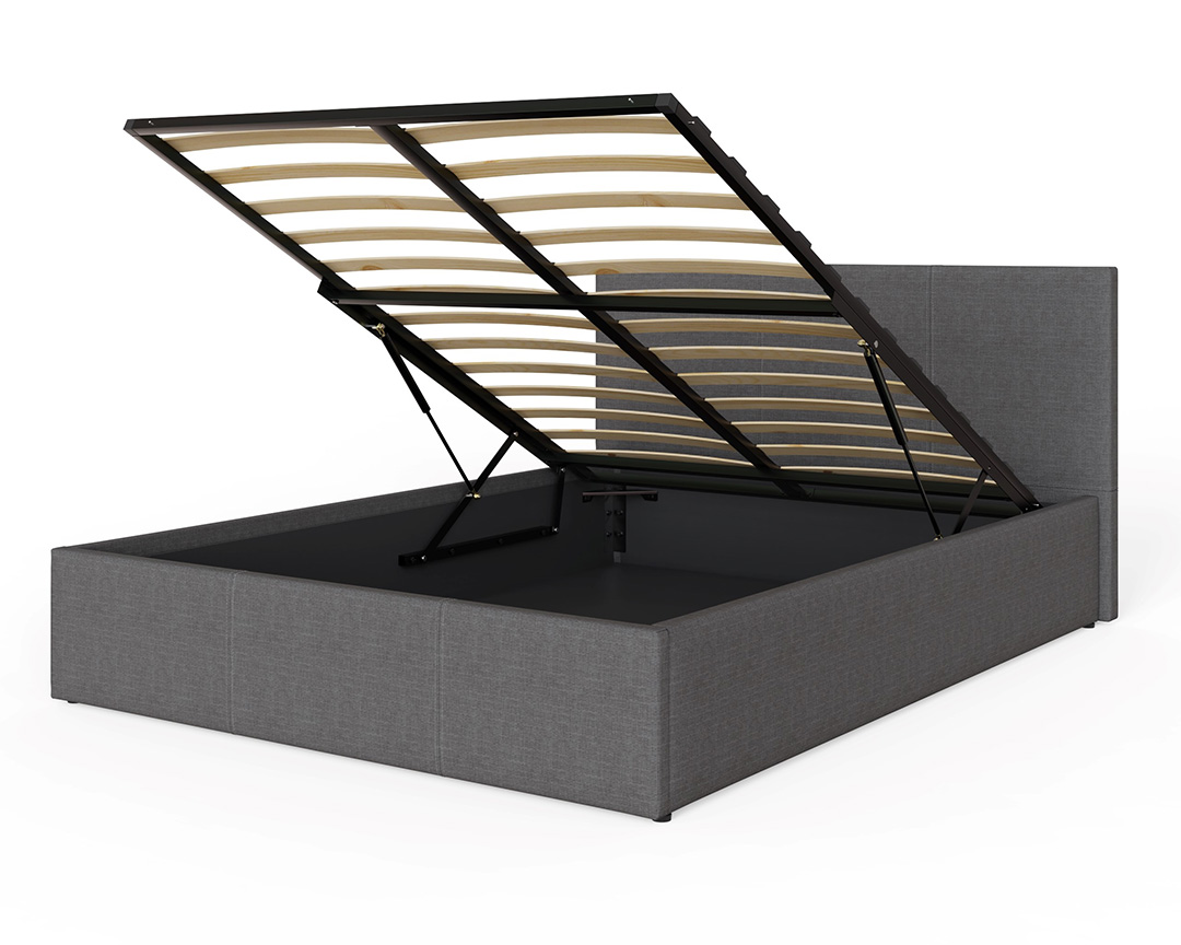 End Lift Fabric Ottoman