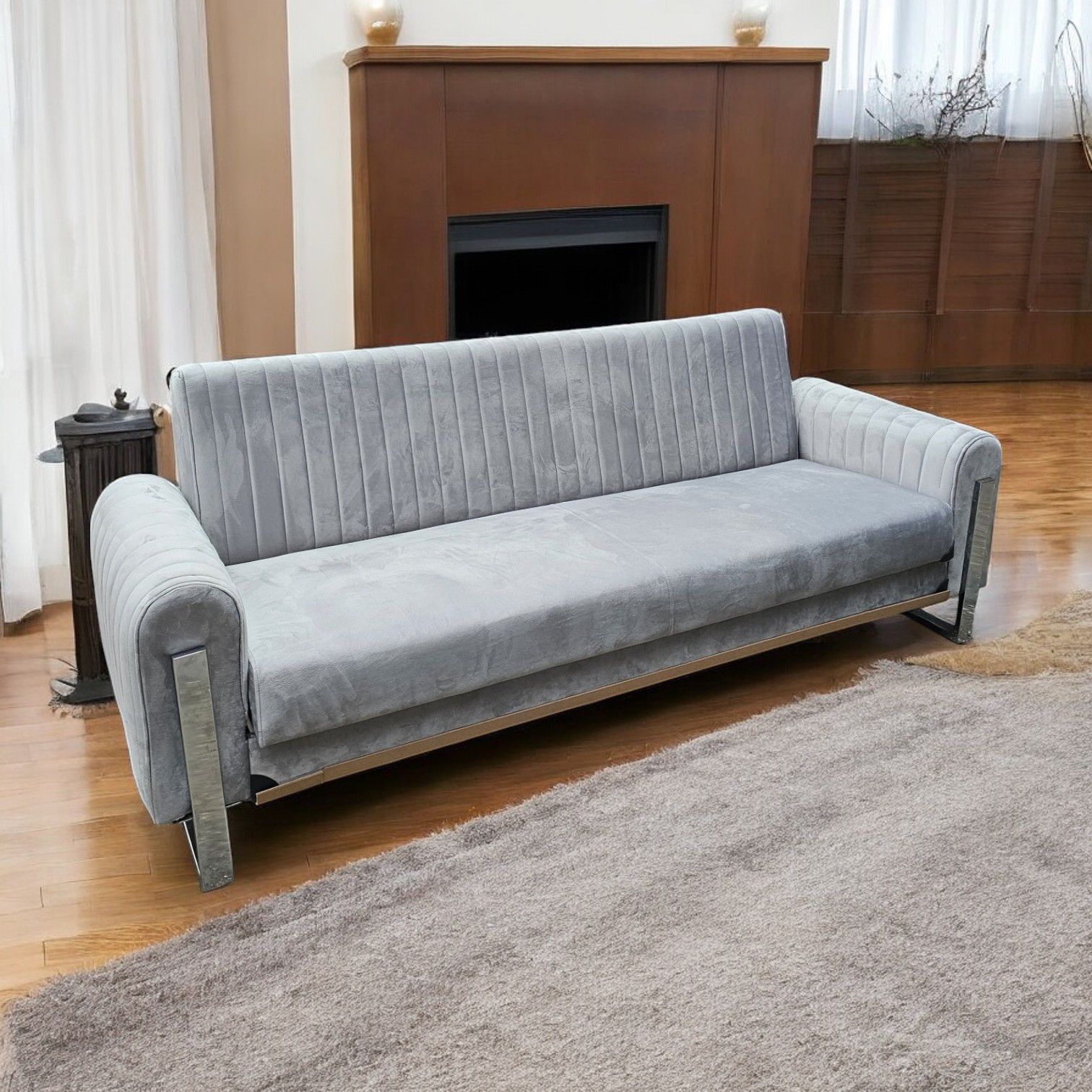 DARWEN 3 SEATER STORAGE FOAM SOFA BEDS