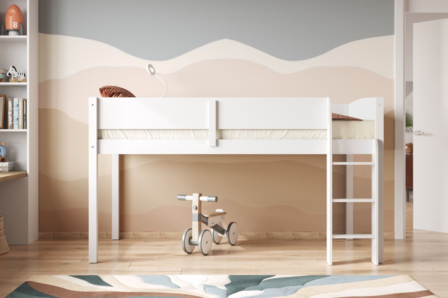 Darwen Wooden Mid Sleeper Cabin Bed