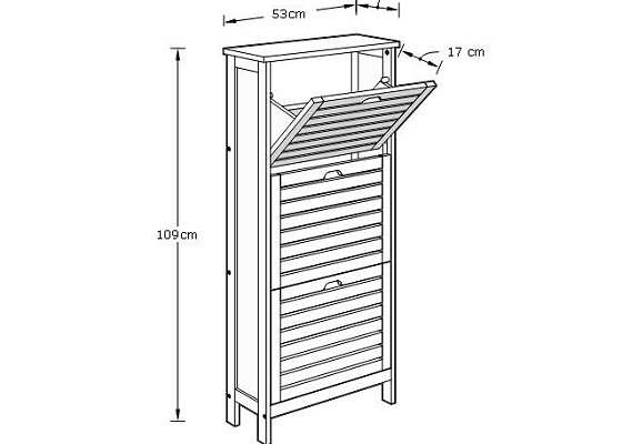 Darwen Three Tier Shoe Cabinet