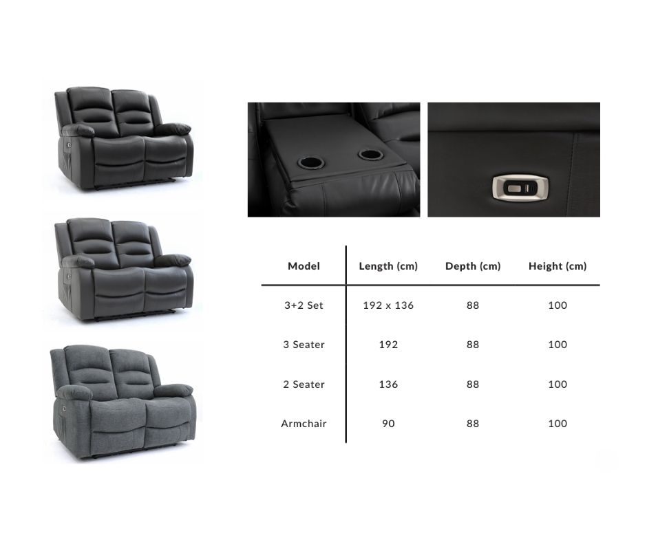 ALVA Electric Recliner Sofa