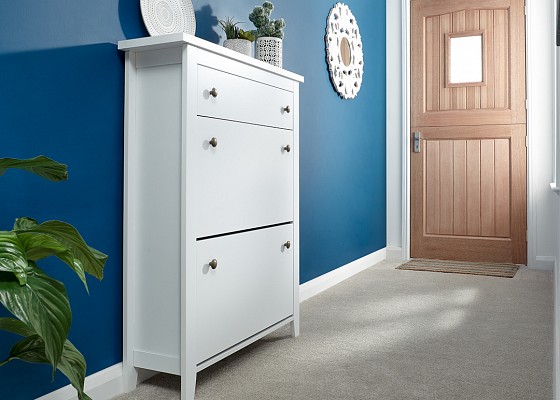 Deluxe Shoe Cabinet Shoe Cabinet with Drawer