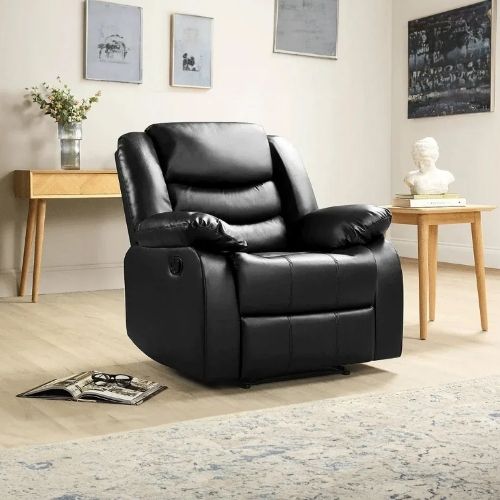 MILANO RECLINER LEATHER 3+2+1 SOFA SET (Air Leather UKFR)