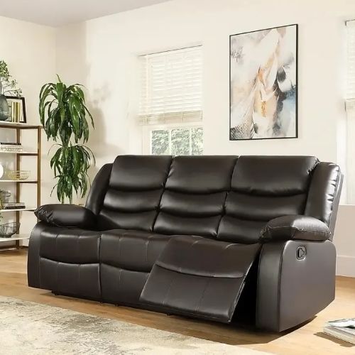 MILANO RECLINER LEATHER 3+2+1 SOFA SET (Air Leather UKFR)
