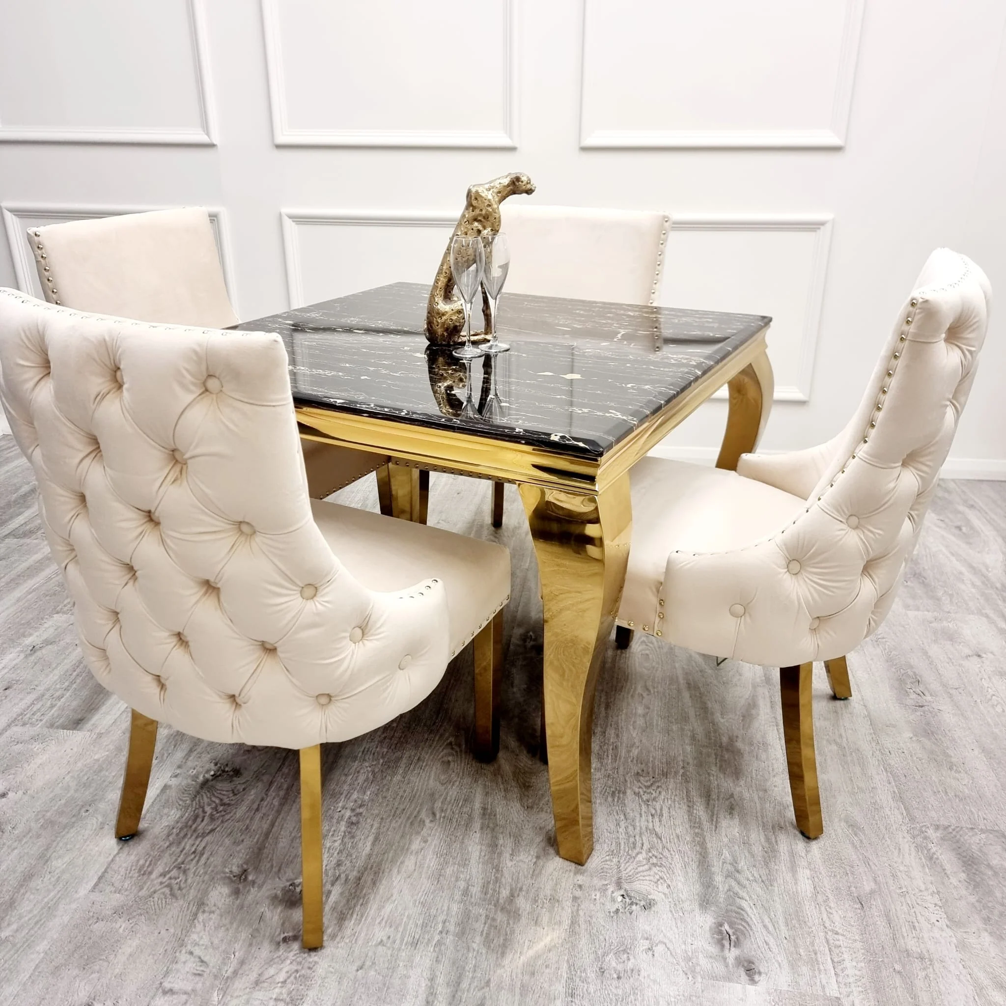 Darwen Dining Chair Gold Legs