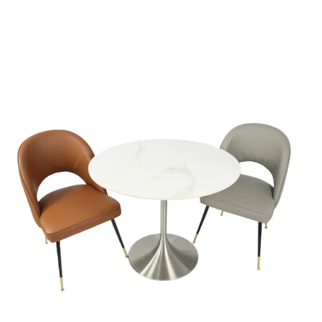 Bentley 0.9m Round Table (Chrome)