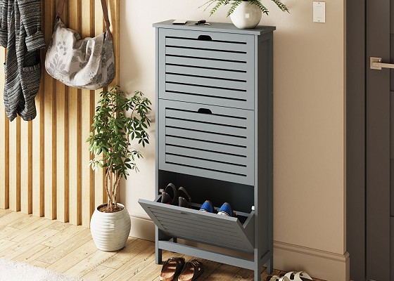 Darwen Three Tier Shoe Cabinet