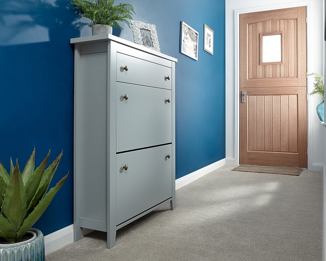 Deluxe Shoe Cabinet Shoe Cabinet with Drawer