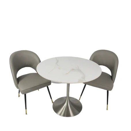 Bentley 0.9m Round Table (Chrome)