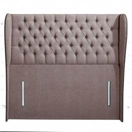Allure Chesterfield Bed (Upholstered in Grey AC Linen)