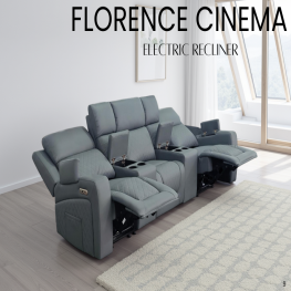Allure Chesterfield Bed (Upholstered in Grey AC Linen)
