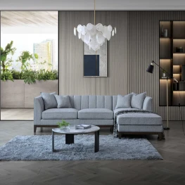 Allure Chesterfield Bed (Upholstered in Grey AC Linen)