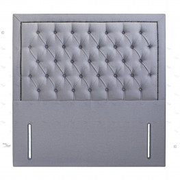Allure Chesterfield Bed (Upholstered in Grey AC Linen)
