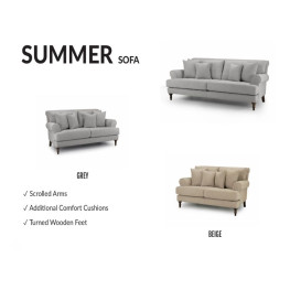 Allure Chesterfield Bed (Upholstered in Grey AC Linen)