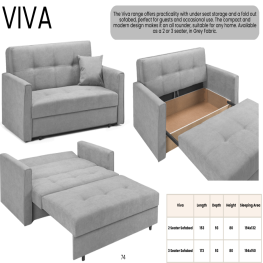 Allure Chesterfield Bed (Upholstered in Grey AC Linen)