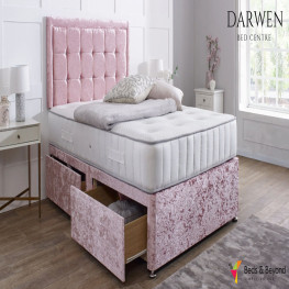 Allure Chesterfield Bed (Upholstered in Grey AC Linen)