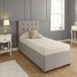 Allure Chesterfield Bed (Upholstered in Grey AC Linen)