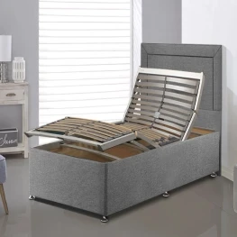 Allure Chesterfield Bed (Upholstered in Grey AC Linen)