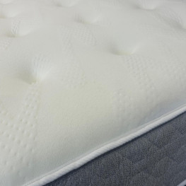 Allure Chesterfield Bed (Upholstered in Grey AC Linen)