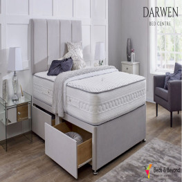 Allure Chesterfield Bed (Upholstered in Grey AC Linen)
